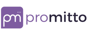 Promitto logo in purple