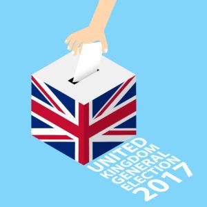 uk 2017 general election ballot box vector